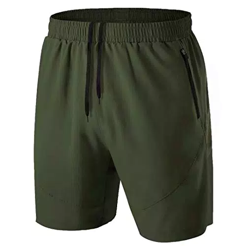 Sportliche Herren Shorts mit Reißverschlusstasche - Hochwertige Sporthose, schnell trocknend und leicht