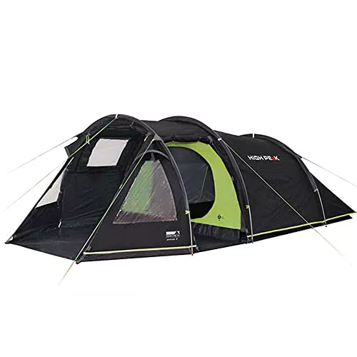 High Peak Atmos Tunnelzelt – Wasserdichtes Campingzelt mit 2 Eingängen und Ventilationssystem
