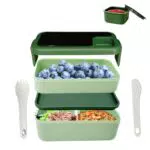 HNNJCK Bento Lunchbox mit Fächern - Auslaufsichere Brotdose für Erwachsene