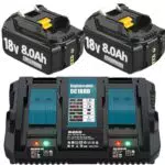 Makita 18V 8.0Ah Akku und 6A Ladegerät DC18RD für BL1860B BL1850B BL1840B
