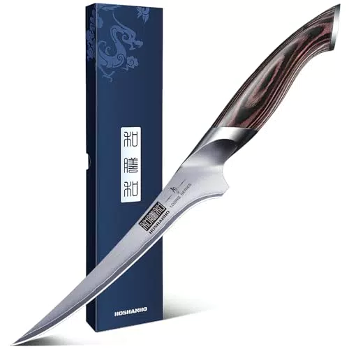 HOSHANHO Santoku Messer – Japanisches Kochmesser mit ergonomischem Griff
