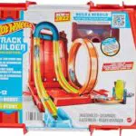 Hot Wheels Autorennbahn mit Looping und Aufbewahrungsbox, HDX78