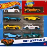 Hot Wheels Set mit 8 Spielzeugautos im Maßstab 1:64, Modell HPV78