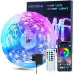 HOVVIDA LED Streifen 10M, 300 LEDs, App-Steuerung, Musikmodus, für Räume