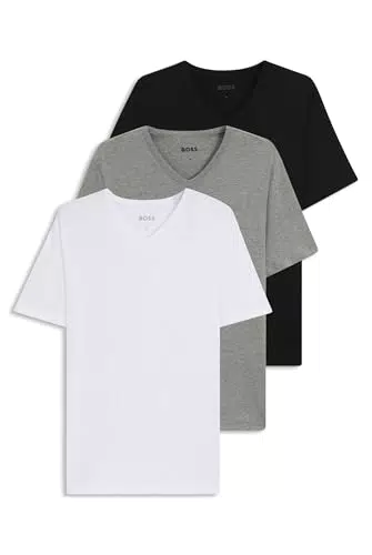 HUGO BOSS Herren T-Shirt V-Neck, 3er-Pack.