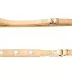 HUNTER Verstellbare Hundeführleine SWISS, elegantes Rindsleder, Made in Germany