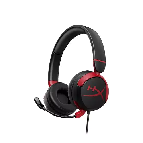 HyperX Cloud Mini Gaming-Headset mit Flip-to-Mute-Mikrofon für Kinder 8-12