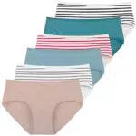 INNERSY Damen Slip Baumwolle Hipster Unterwäsche Stretch Pantys
