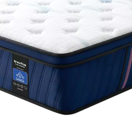 Inofia Ocean Taschenfederkernmatratze H2/H3 mit Memory Foam und 3D-Lüftungstechnologie