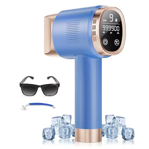 Brandname IPL Haarentfernung Gerät mit Eiskühlung, 9 Energiestufen, 21J