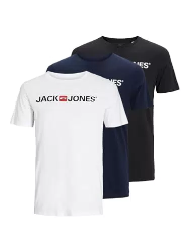 JACK & JONES Herren JJECORP Logo T-Shirt Crew Neck