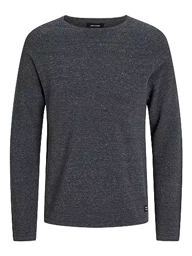 Jack & Jones Herren Strickpullover Rundhals Basic Langarm Sweater JJEHILL