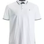 Herren Jack & Jones + Fit Polo Shirt JJEPAULOS Uni Sommer Hemd Kurz Arm Pique Cotton Big Size