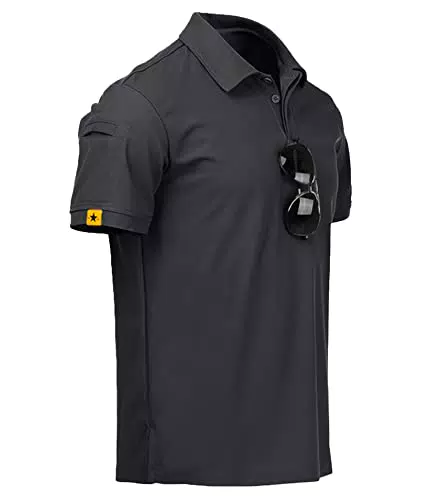 JACKETOWN Poloshirts Herren Kurzarm Atmungsaktiv Schnelltrocknend Sportlich