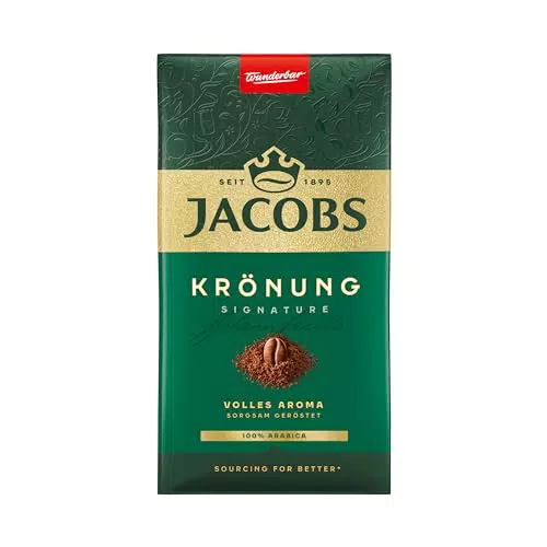 Jacobs Krönung Classic Filterkaffee, 100 % Arabica, mittlere Röstung, gemahlen