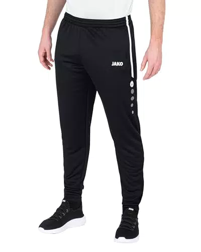 JAKO Herren Trainingshose Active, M EU - Anthrazit/Türkis