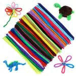 jijAcraft Pfeifenreiniger 6mm, 30cm Chenilledraht für DIY Basteln und Dekorieren