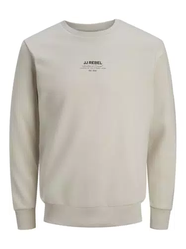 JJ REBEL Jreblino Herren Sweatshirt – Bequemer Crew Neck für den Alltag