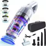 Justdfine Handstaubsauger 15000Pa kabellos, Akku, Beutellos, Testsieger für Auto und Haus