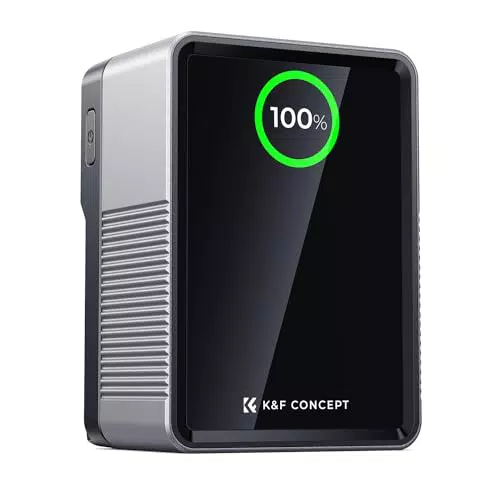 K&F Concept KF-V99 Pro Mini V Mount Akku 99Wh mit 100W PD USB-C Schnellladung