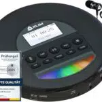 KLIM Nomad CD Player Bluetooth - Tragbarer CD-Player Discman mit langlebigem Akku - Inklusive Kopfhörer - CD-R