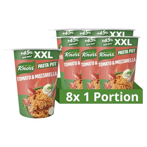 Knorr Pasta Pot Tomate & Mozzarella - Leckerer Snack in nur 5 Minuten