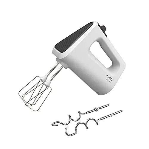 Krups 3 Mix 4000 Handmixer mit 450 Watt, variabler Geschwindigkeitsregler und Turbo-Funktion