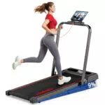 VANNECT Laufband für Zuhause, klappbar, 1-12 km/h, ultra-leise, LCD-Display