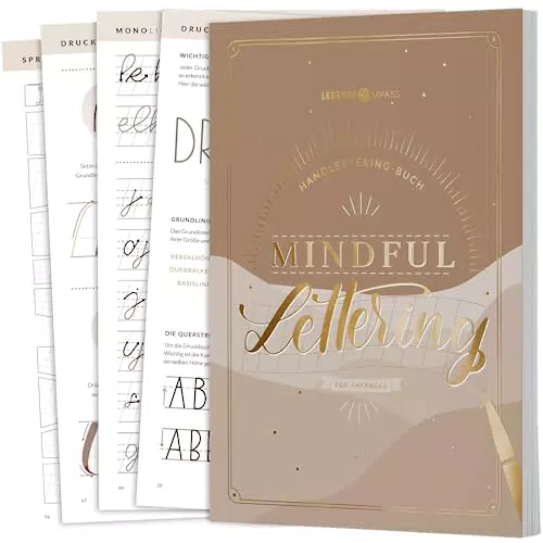 LEBENSKOMPASS Handlettering Buch für Anfänger – Mindful Lettering lernen