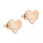 Liebeskind Berlin Edelstahl Ohrstecker im Herz-Design