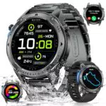 LIGE GPS Smartwatch Herren mit Kompass, 170+ Sportmodi, wasserdicht, Herzfrequenzmonitor