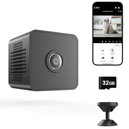 Linterngo X1 WiFi Mini Kamera - 1080P HD Überwachungskamera mit Nachtsicht und App