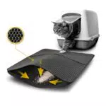 Lionto Katzenstreumatte mit Anti-Rutsch-Beschichtung für Katzentoiletten