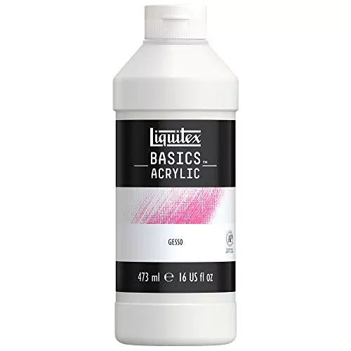 Liquitex Basics Acrylfarbe Gesso - perfekte Grundierung für Leinwand und Holz