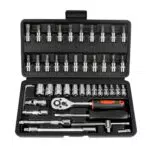LLNEDL Steckschlüsselsatz 1/4 Zoll mit flexiblen Verlängerungsstangen für DIY-Reparaturen