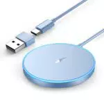 Mag-Safe Ladegerät iPhone, Wireless Charger induktive ladestation für iPhone 16 Pro Max/16 Pro/16 Plus/16/15 Pro Max/15/14/13/12 Serie