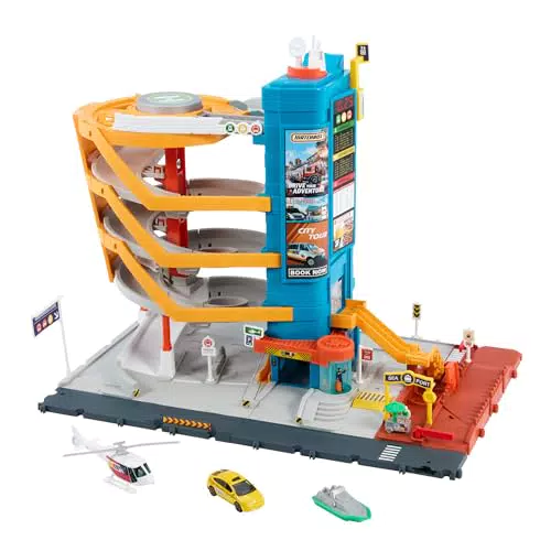 Matchbox Transport-Center Spielset mit aktiven Funktionen für Kinder