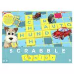Mattel Games Scrabble Junior - Wortspiel für Kinder ab 6 Jahren, 2-4 Spieler