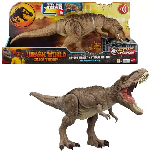 Mattel Jurassic World Tyrannosaurus Rex Actionfigur mit beweglichem Design