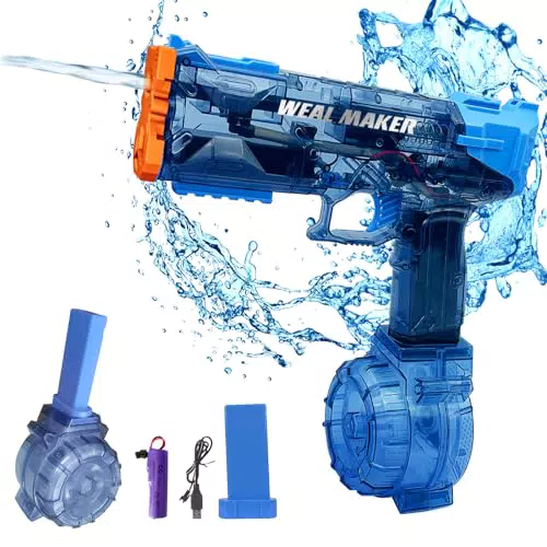 Maxee Elektrische Wasserpistole – Automatische Wasserspritzpistole für Kinder und Erwachsene