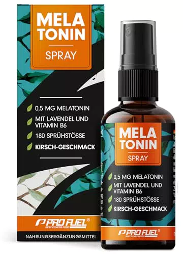 Melatonin Einschlaf-Spray mit Lavendel und Vitamin B6 - Vegan & laborgeprüft