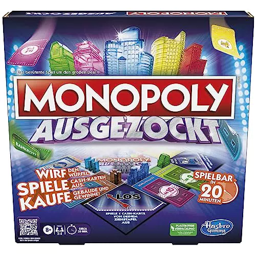 Monopoly Knockout Familien-Brettspiel, Deutsche Version