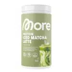 MORE Protein Iced Matcha Latte - Grünes Teepulver mit Proteinen, wenig Zucker, wenig Fett