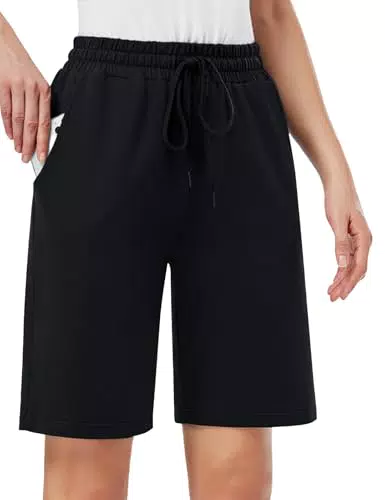 MOVE BEYOND Damen Bermuda Shorts aus Baumwolle für Sport und Freizeit