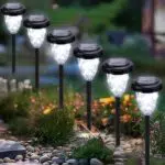 Moxled Solarlampen für Außen, IP65 Wasserdicht Gartenleuchten für Terrasse und Balkon