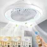 MQW Deckenventilator mit Beleuchtung, LED dimmbar und Fernbedienung, 72W