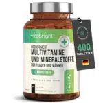 VitaBright Hochdosierte Multivitamin Tabletten für Frauen und Männer, vegan