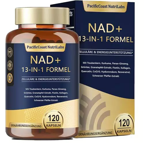 NAD+ Kapseln - Veganes Supplement für Energie und Zellgesundheit