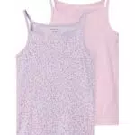 NAME IT NKFSTRAP Top für Mädchen - Hochwertiges Unterhemd im Doppelpack