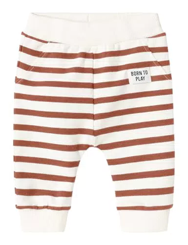 Name It Unisex Baby Sweatpants aus Bio-Baumwolle, Modell Baked Clay